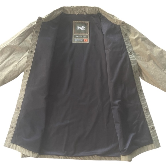 Howler Brothers Manakin Stable Coat Medium Snap Front Chore Jacket Outdoor Olive - Picture 4 of 10